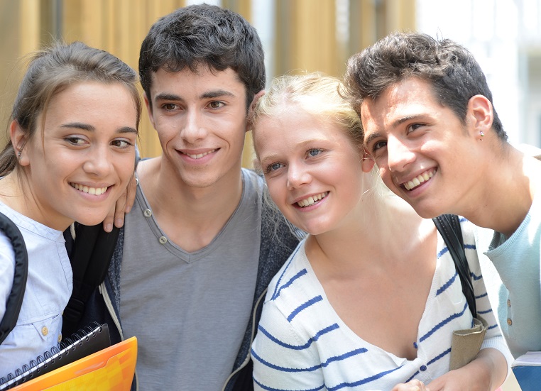 Students in a group