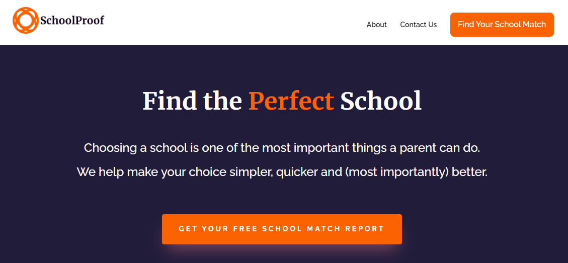 SchoolProof website screenshot